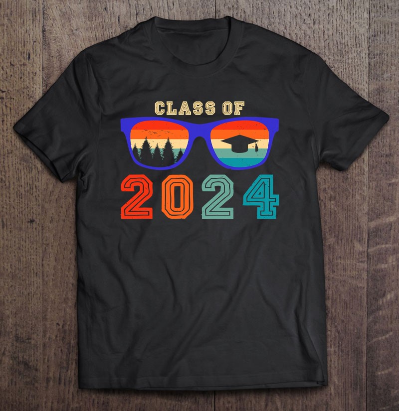 Class Of 2024 Senior Retro School Graduation 2024 Sunglasses