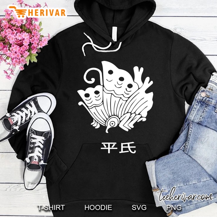 Taira Clan Kamon And Kanji Japanese Samurai Warrior Clan Hoodie