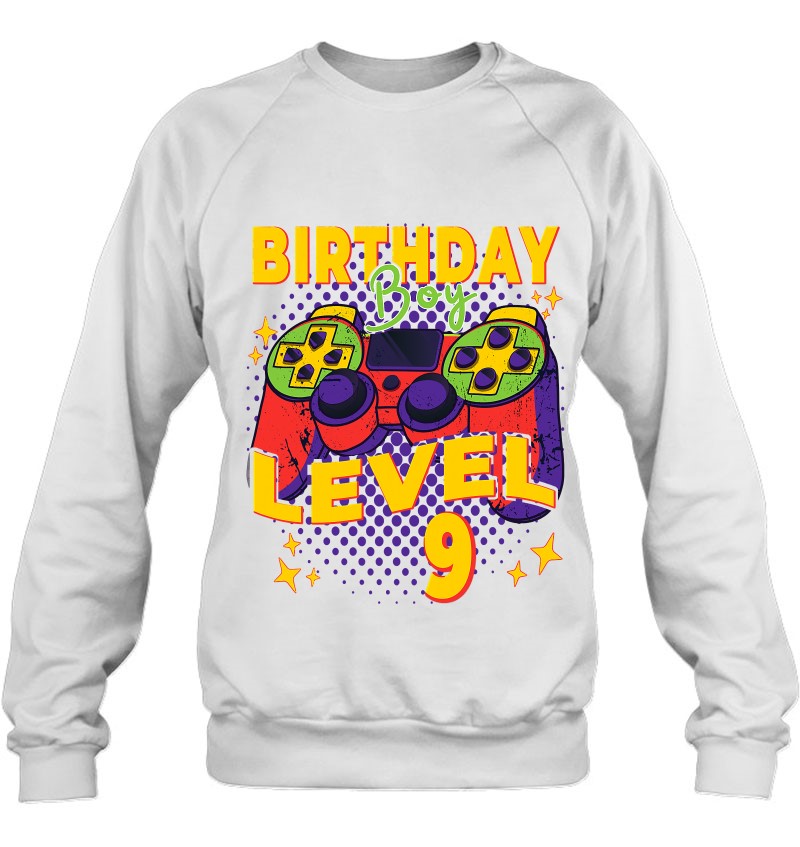 Birthday Boy Shirt 9 Years Old Gamer Sweatshirt