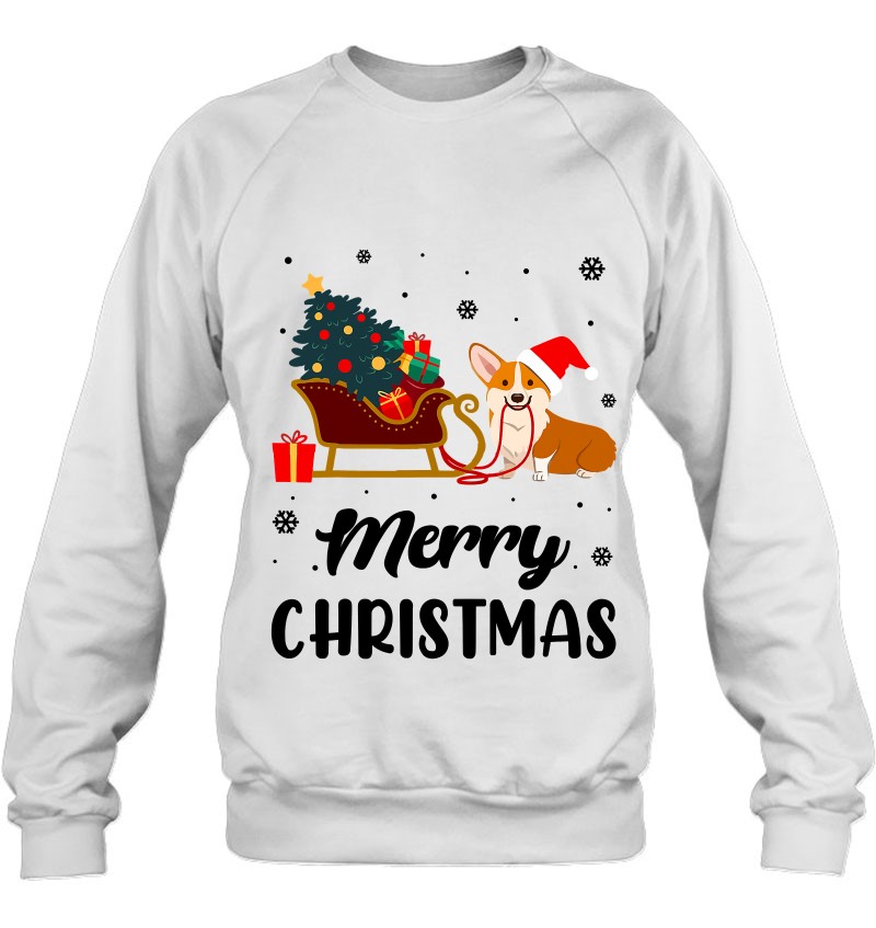 Merry Christmas Corgi Dog Lover Christmas Xmas Funny Sweatshirt