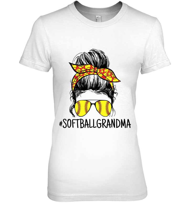 Womens Softball Proud Sport Grandma Softball Glasses Sweatshirt