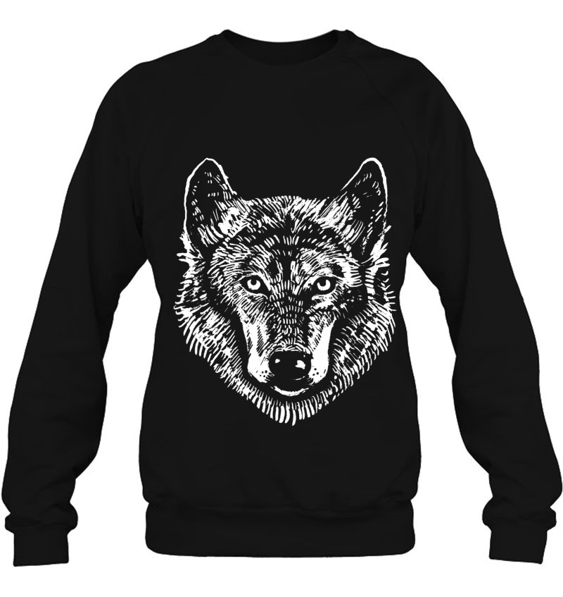 Animal Hand Painted Wolf Pack Design Hunter Hunting Gift Sweatshirt