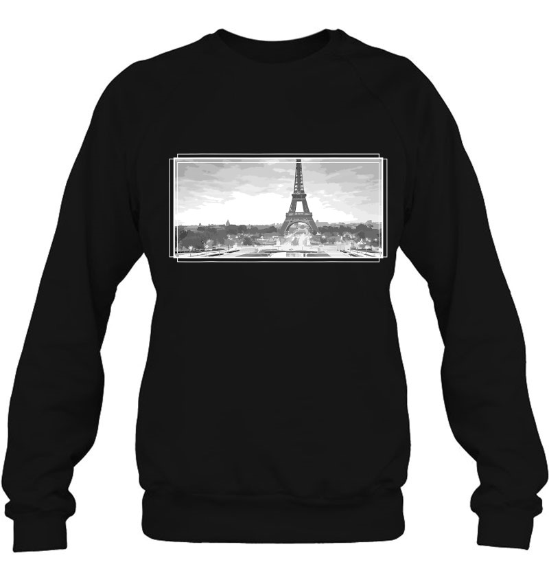 Eiffel Tower Paris France Black & White Picture Vintage Paris