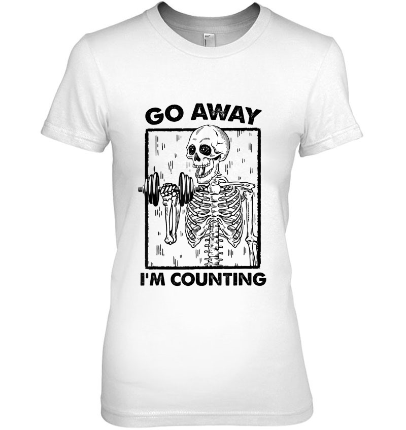 Go Away I'm Counting Funny Weight Lifting Lover Skeleton Mugs