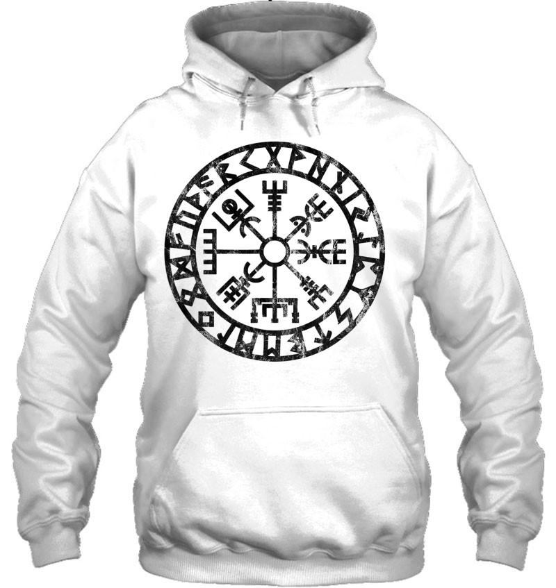 Vegvisir Viking Compass Runes Norse Protection Symbol T-Shirts, Hoodies ...