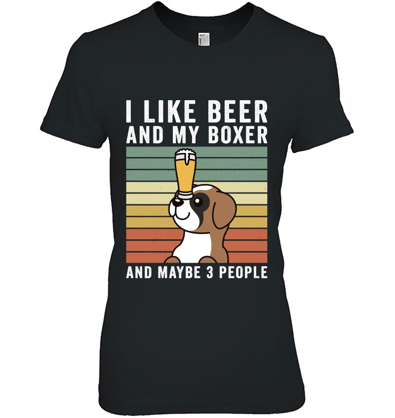 I Like Beer And My Boxer Retro Vintage Dog Mugs