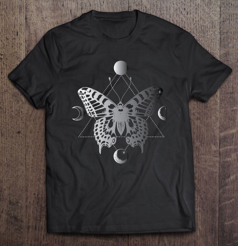 Moon Phases With Moth Blackcraft Clothing