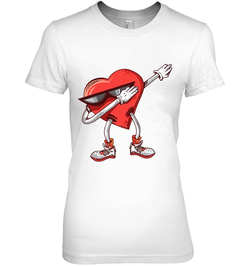Dabbing Heart Dab Pose Valentines Day Gift For Kids T-Shirts, Hoodies ...