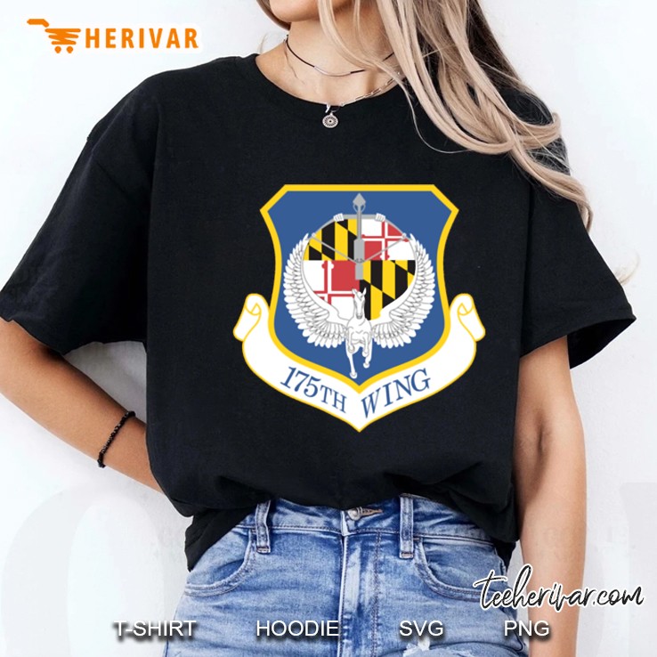 175Th Wing Maryland Air National Guard Military Patch Ladies Tee