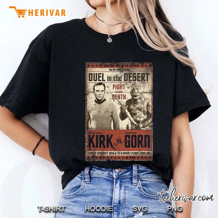Star Trek Duel In The Desert Ladies Tee