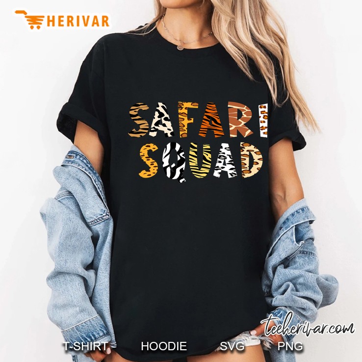 Safari Squad Family Vacation Adventure Animal Wildlife Zoo Ladies Tee