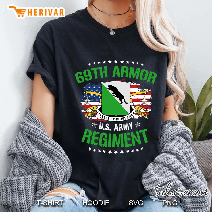 Army 69Th Armor Regiment Ladies Tee