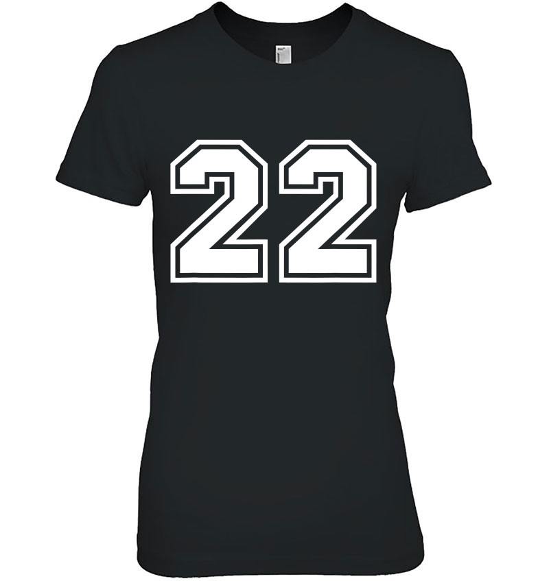 Number 22 Sports Jersey Lucky Favorite Number