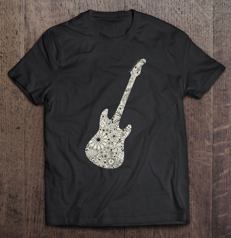 Guitar Shirt Acoustic Guitar Tshirt, Mens Guitar