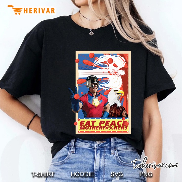 Peacemaker Eat Peace With Eagle Premium Ladies Tee
