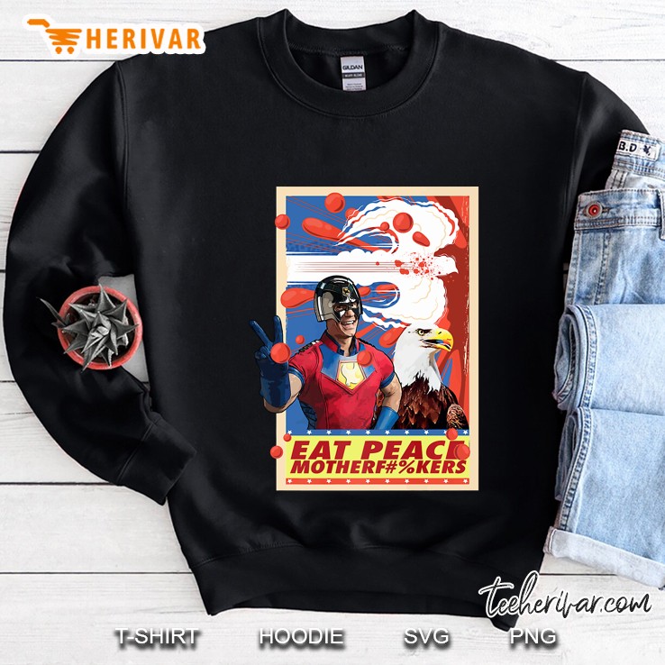 Peacemaker Eat Peace With Eagle Premium Sweatshirt