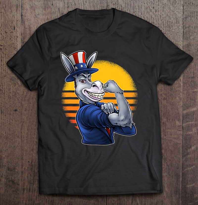 Democratic Donkey 2024 Voting Election Day Vote Blue Gift Shirt