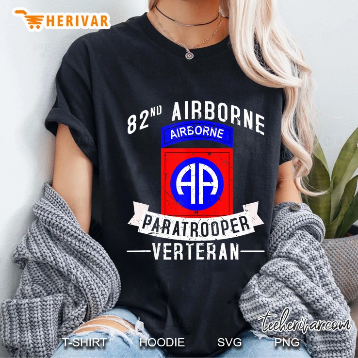 82Nd Airborne Division Paratrooper Army Veteran Tank Top Ladies Tee