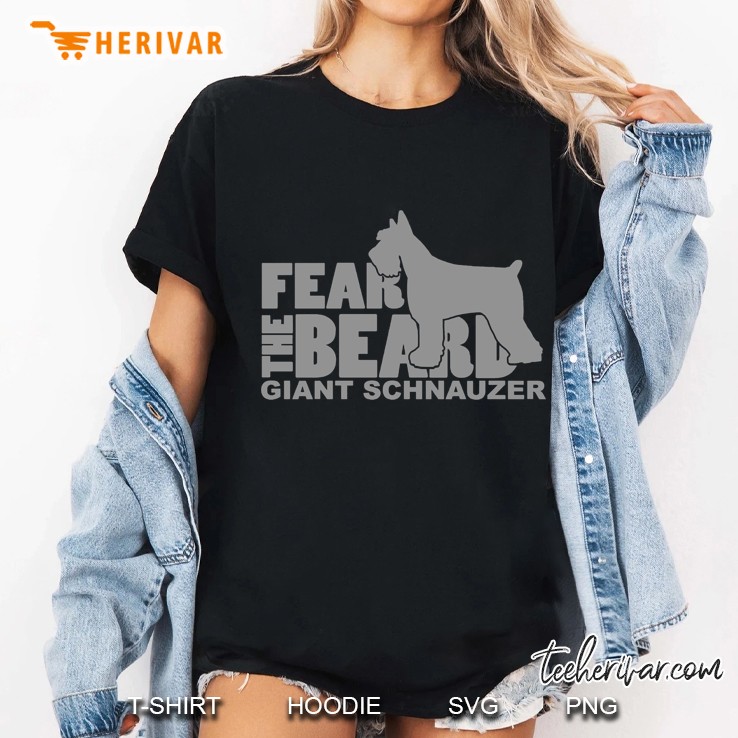 Fear The Beard Giant Schnauzer Pullover Ladies Tee