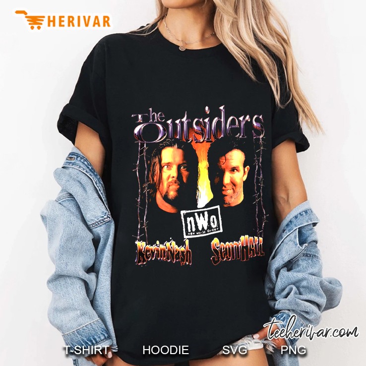 Nwo Outsiders Scott Hall Kevin Nash Ladies Tee