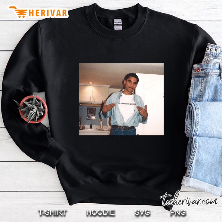 Barack Obama College Retro Vintage Young Obama Pullover Sweatshirt