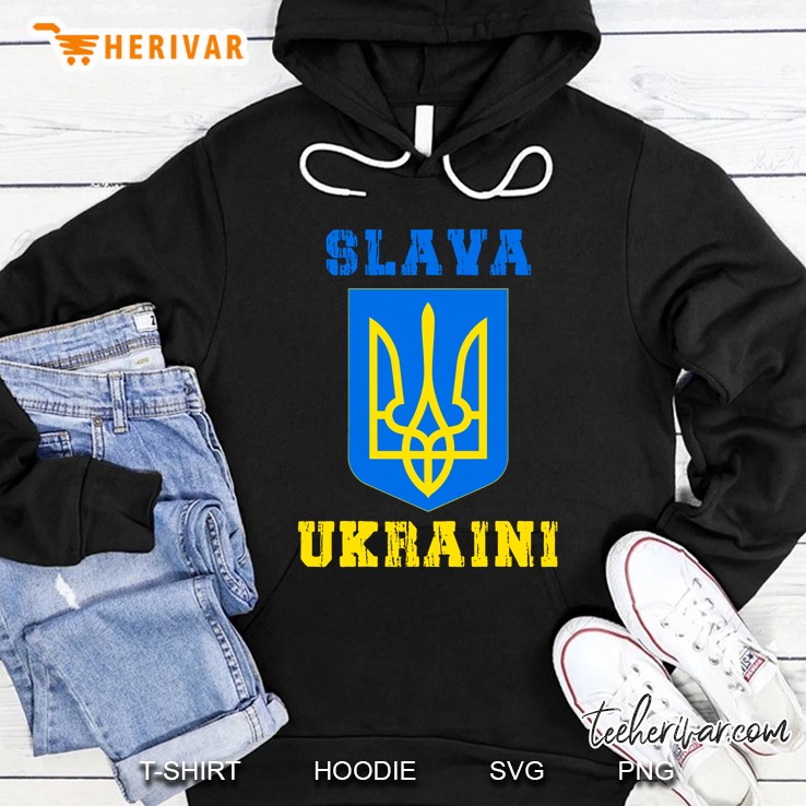 Slava Ukraini Ukraine Shirt Support Ukraine Flag Pride Hoodie