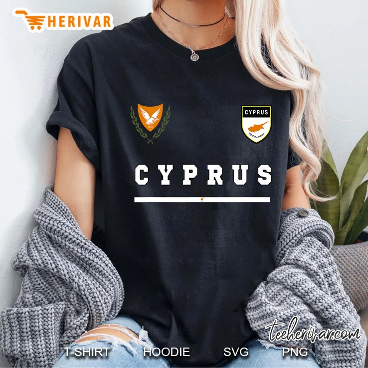 Cyprus Sport Soccer Jersey Tee Flag Football Nicosia Ladies Tee