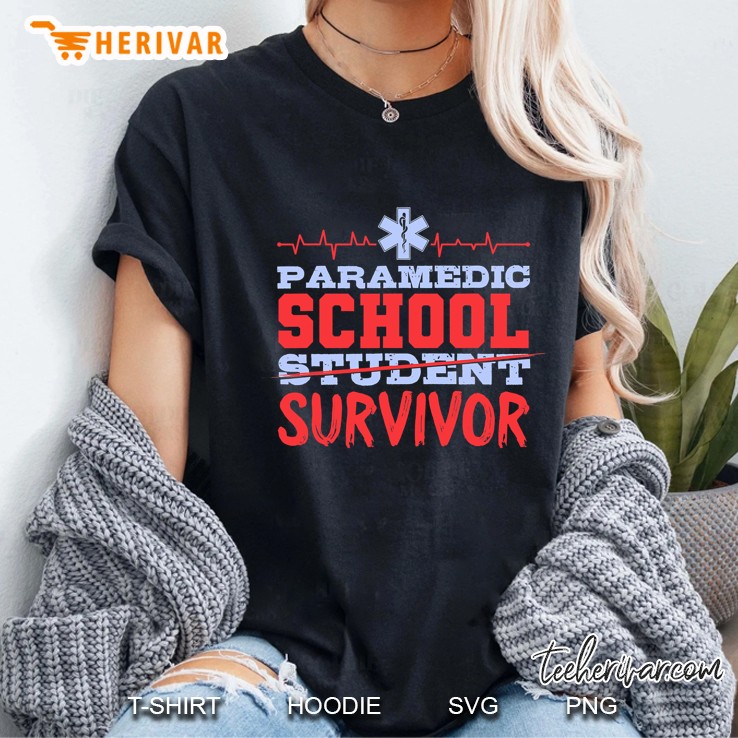Paramedic School Student Survivor Paramedics Emergency Ladies Tee