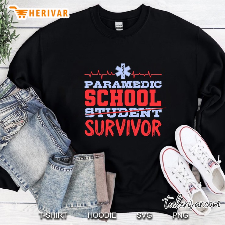 Paramedic School Student Survivor Paramedics Emergency Sweatshirt