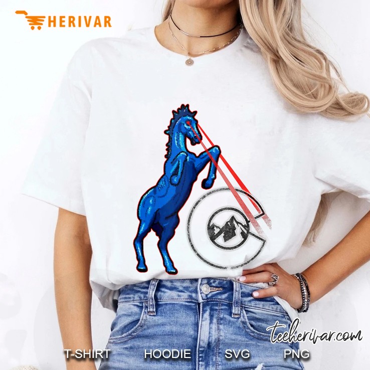 Blucifer Denver Airport Creepy Horse Tank Top Ladies Tee