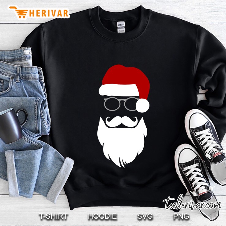 Hipster Santa Shirt Funny Santa Claus Christmas Eve Gift Sweatshirt