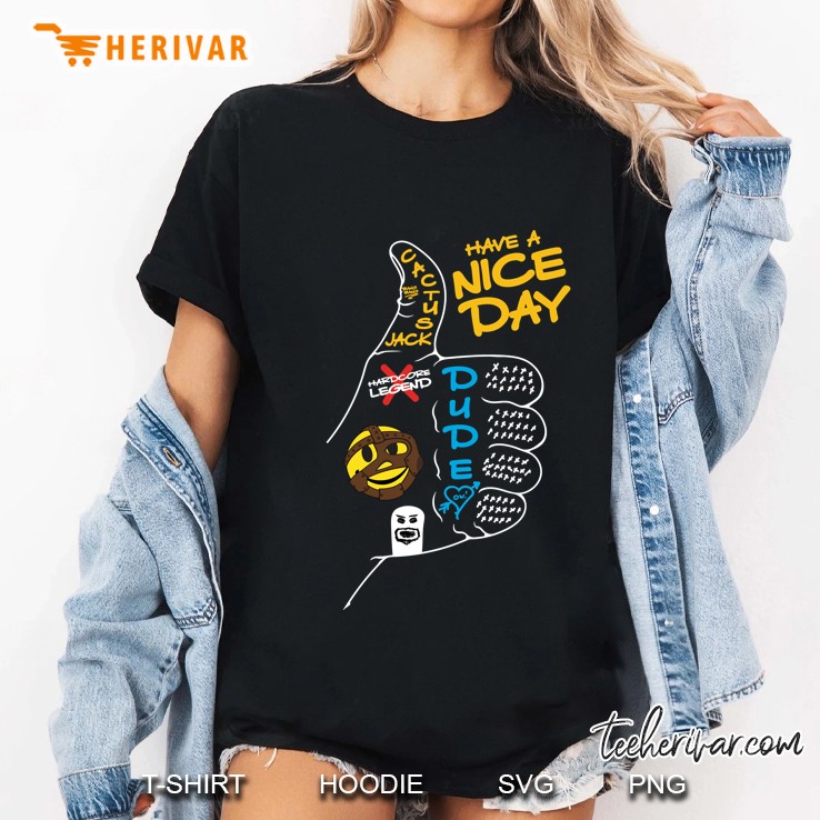 Wwe Mick Foley Thumbs Up Graphic Ladies Tee