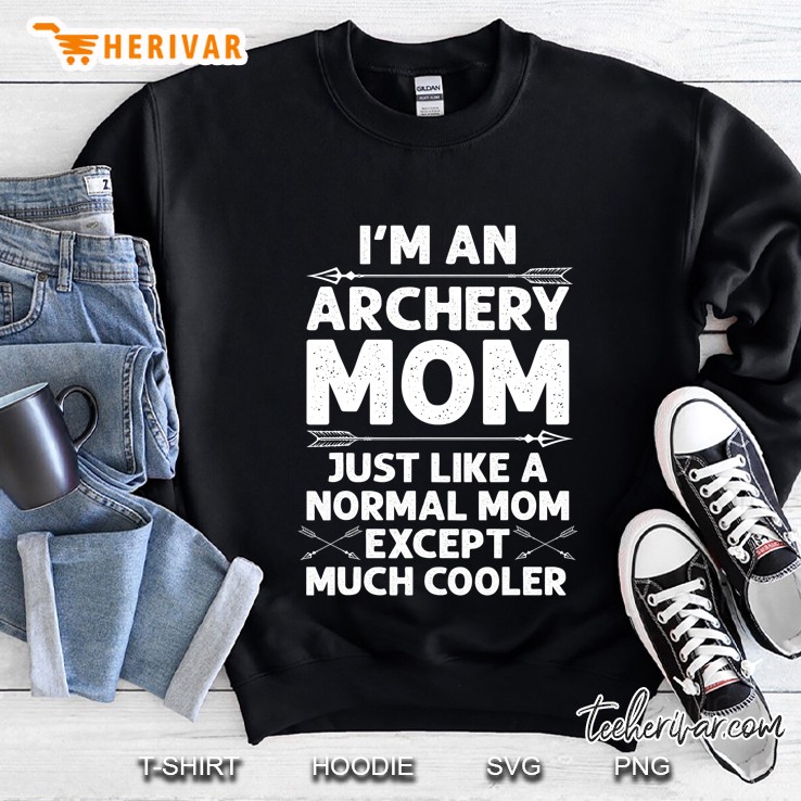 Funny Archery Mom Art Archer Women Girls Bow Hunting Lovers Sweatshirt