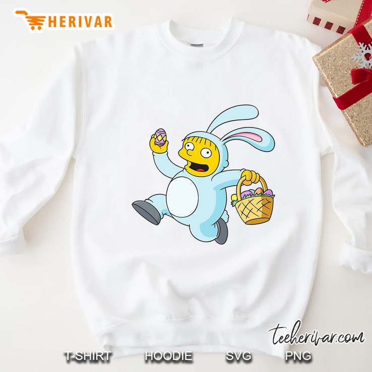 The Simpsons Ralph Wiggum Easter Bunny Funny Sweatshirt