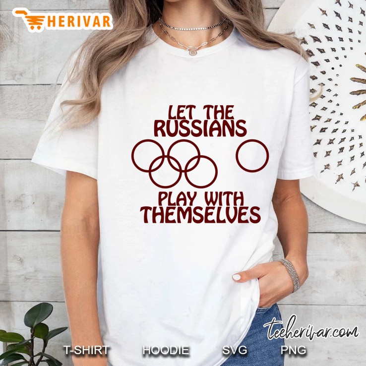 Vintage 1984 Olympics Let The Russians Play With Themselves Ladies Tee