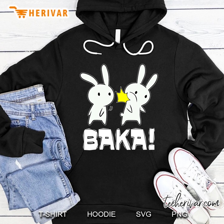 Funny Baka Rabbit Slap Kawaii Anime Style Design For Japan Fans Hoodie