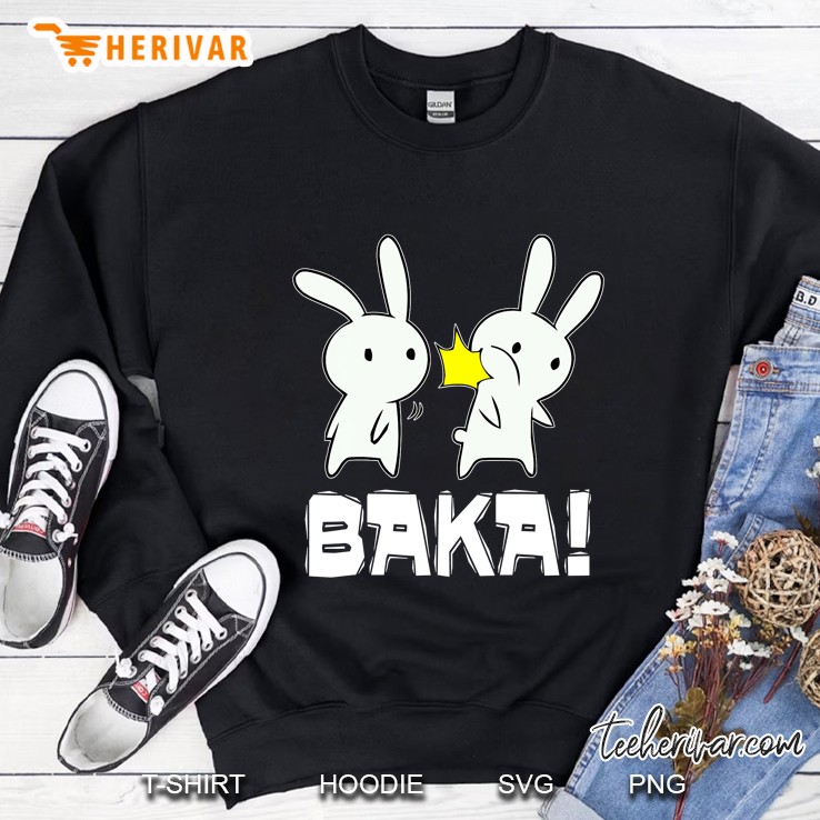 Funny Baka Rabbit Slap Kawaii Anime Style Design For Japan Fans Sweatshirt