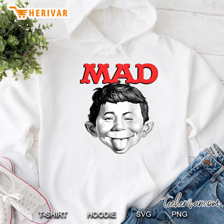 Mad Magazine U Mad Raglan Baseball Tee Hoodie