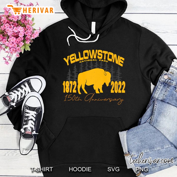 Yellowstone National Park 150Th Anniversary Memorabilia Premium Hoodie