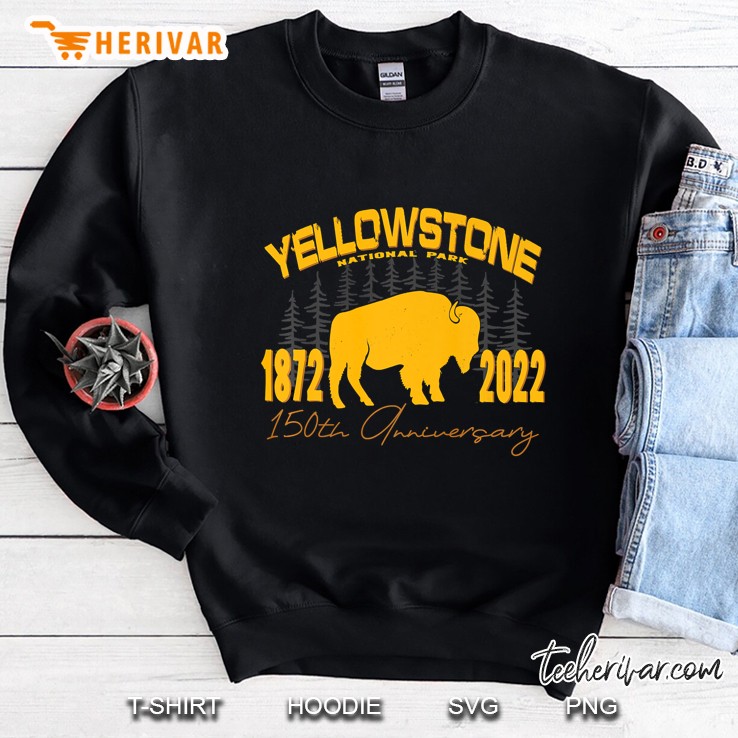 Yellowstone National Park 150Th Anniversary Memorabilia Premium Sweatshirt