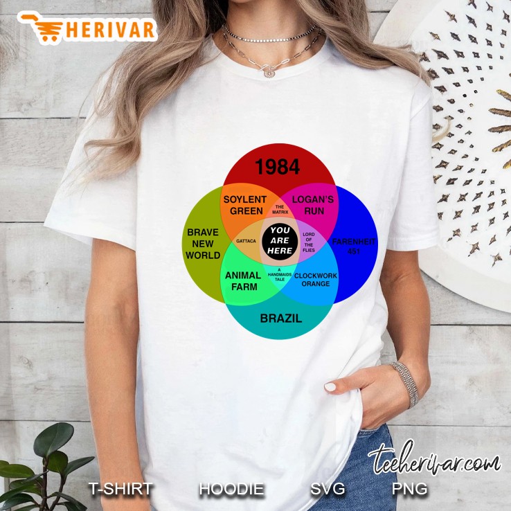 Dystopian Venn Diagram Pullover You Are Here Ladies Tee