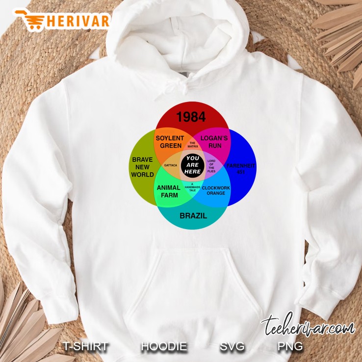 Dystopian Venn Diagram Pullover You Are Here Hoodie
