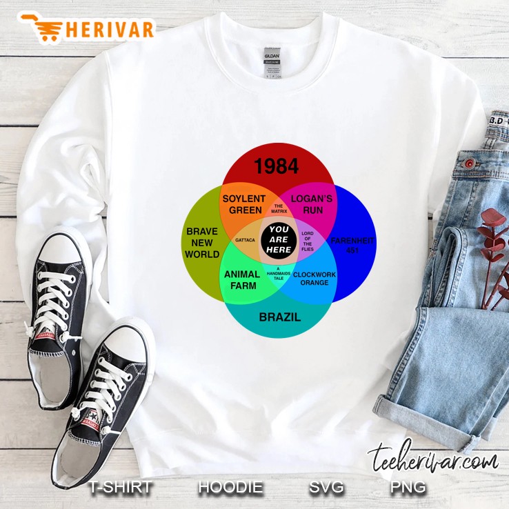Dystopian Venn Diagram Pullover You Are Here Sweatshirt