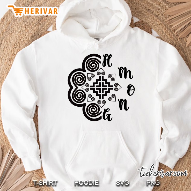 Elephant Foot Print With Word Hmong Hoodie