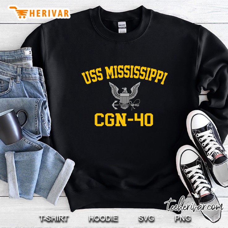 Uss Mississippi Cgn-40 Premium Gift Sweatshirt