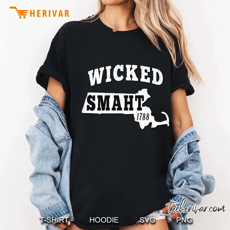 Wicked Smaht Boston Ma Gifts Chowda Smaht Apparel Ladies Tee