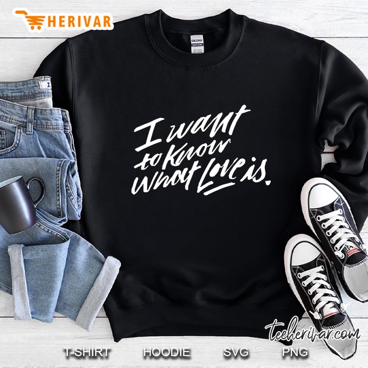 Foreigner Love Officially Licensed I Want To Know What Love Is Sweatshirt