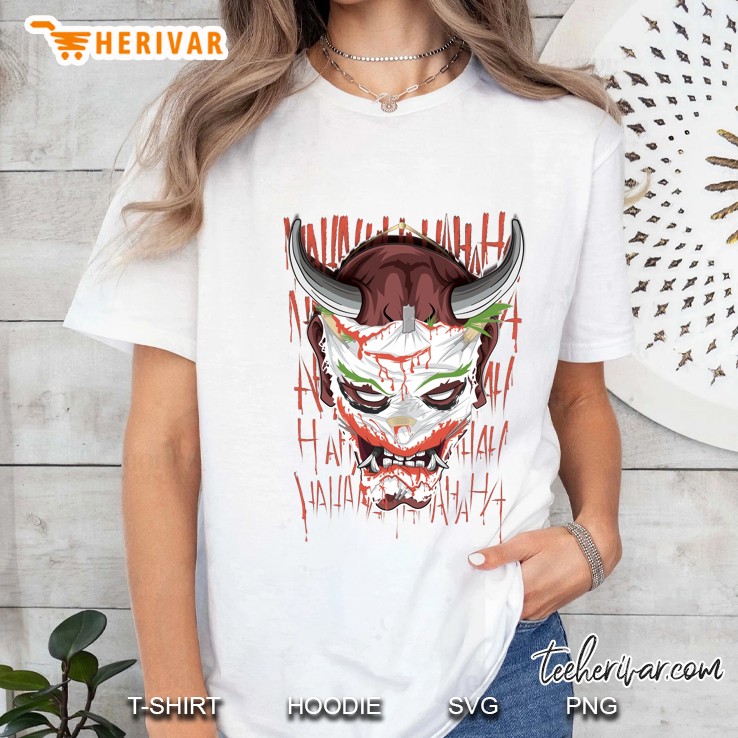 Oni Joker The Horror Face Ladies Tee
