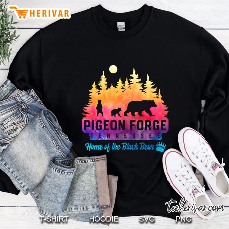 Pigeon Forge Tennessee Bear Great Smoky Mountains Tie Dye Sweatshirt