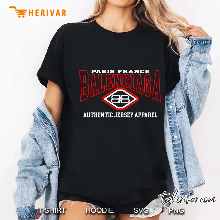Paris France Balenciaga Authentic Jersey Apparel Ladies Tee